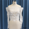 Luxury White Bridal Gown Crystal Heavy Beading bling mermaid wedding dress with removable sleeve